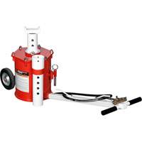 Portable Air Lift Jack, 10 Ton(s) Capacity, 17-3/4" - 49-3/8" H Mukwa Safety Services