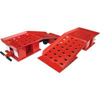 Pair of Wide Truck Ramps, 20000 lbs. Capacity, 50-1/2" L, 18-3/8" W, 9-1/4" H Mukwa Safety Services