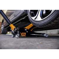 Aluminum Racing Jack, 2 Ton(s) Capacity, 3-1/4" Lowered, 18-1/2" Raised, Manual Hydraulic Mukwa Safety Services