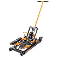 ATV and Motorcycle Jack, 0.75 Ton(s) Capacity, 4-2/3" Lowered, 14-1/2" Raised, Manual Hydraulic Mukwa Safety Services