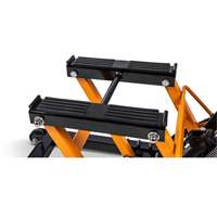 ATV and Motorcycle Jack, 0.75 Ton(s) Capacity, 4-2/3" Lowered, 14-1/2" Raised, Manual Hydraulic Mukwa Safety Services