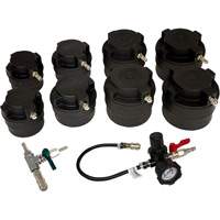 10-Piece HD Turbo Air System Test Kit with Smoke Adapter Mukwa Safety Services