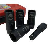 Flip Socket Kit, 5 Pieces, 1/2" Drive Size Mukwa Safety Services