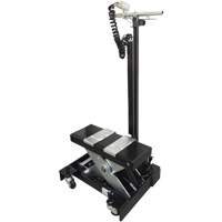 Low Profile Floor Service Jack, 12 Ton(s) Capacity, 7-1/2" Lowered, 15" Raised, Air Hydraulic Mukwa Safety Services