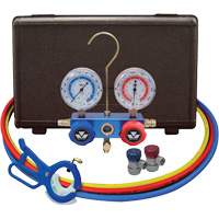 Jeu de manom&egrave;tres collecteurs pour automobile avec coupleurs manuels et robinet perce-canette lat&eacute;rale 3-in-1 Mukwa Safety Services