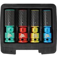 Jeu de douilles pour &eacute;crous de roue avec manchons en fibre de carbone Mukwa Safety Services