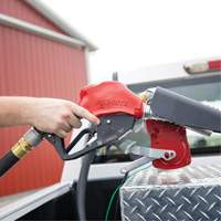 Red Automatic Gasoline Spout Nozzle Mukwa Safety Services