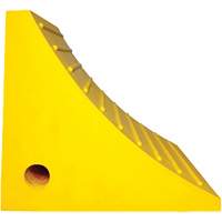 Wheel Chock, Polyurethane, Yellow, 15-1/4" W x 12-1/8" D x 10-3/4" H Mukwa Safety Services