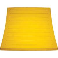Wheel Chock, Polyurethane, Yellow, 15-1/4" W x 12-1/8" D x 10-3/4" H Mukwa Safety Services