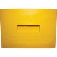 Wheel Chock, Polyurethane, Yellow, 15-1/4" W x 12-1/8" D x 10-3/4" H Mukwa Safety Services