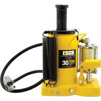 Cric-bouteille de s&eacute;rie Pro, 30 tonnes, Air comprim&eacute;/hydraulique, 20" Hauteur &eacute;lev&eacute;e Mukwa Safety Services