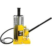 Cric-bouteille de s&eacute;rie Pro, 30 tonnes, Air comprim&eacute;/hydraulique, 20" Hauteur &eacute;lev&eacute;e Mukwa Safety Services