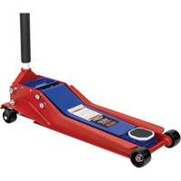High/Low Floor Jack, 3 Ton(s) Capacity, 3-1/8" Lowered, 24-3/8" Raised, Manual Hydraulic Mukwa Safety Services