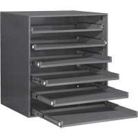Armoire de rangement &agrave; cloisons, Acier, 6 compartiments, 20-5/16" la x 15-15/16" p, 21-7/8" h, Gris Mukwa Safety Services