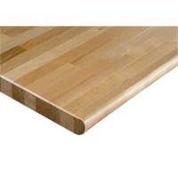 Hardwood Workbench Top, 48" W x 24" D, Bullnose Edge, 1-1/4" Thick Mukwa Safety Services