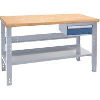 Industrial Duty Workbench, 1000 lbs. Cap., 60" W x 36" D, 34" H Mukwa Safety Services