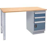 Industrial-Duty Workbench, Door w/ Drawer Combination, 1000 lbs Cap., 72" W x 36" D, 34" H Mukwa Safety Services