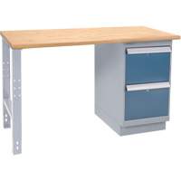 Industrial-Duty Workbench, Door w/ Drawer Combination, 1000 lbs Cap., 60" W x 36" D, 34" H Mukwa Safety Services