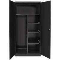Armoire de rangement combin&eacute;e, 36" la x 18" p x 72" h, Noir Mukwa Safety Services