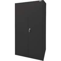 Storage Cabinet, Steel, 4 Shelves, 78" H x 36" W x 24" D, Black Mukwa Safety Services