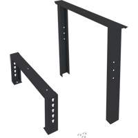 Industrial Duty Leg for Workbench, Steel, 30" D x 34" H, Single Mukwa Safety Services