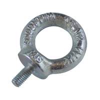 Drop Forged Eye Bolts, 1/8" Dia., 1/2" L, Uncoated Natural Finish, 154 lbs (70 kg) Capacity Mukwa Safety Services