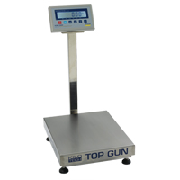 Top Gun Electronic Platform Scales, 18" L x 12" W, 150 lbs. Capacity Mukwa Safety Services