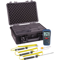 Thermocouple Thermometer Kit, Contact, Digital, -58-2000°F (-50-1300°C) Mukwa Safety Services