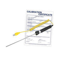 Immersion Thermocouple Probe with Calibration Certificate, 600 °C (1112°F) Max. Temp. Mukwa Safety Services
