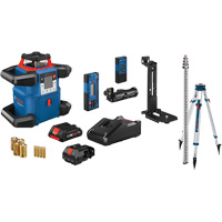 Ensemble laser rotatif horizontal/vertical auto-nivelant connect&eacute; Revolve4000, 4000' (1219,2 m), 635 N.m Mukwa Safety Services