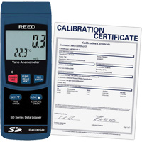 Thermo-Anemometer with Calibration Certificate, Data Logging, 0.4 - 30 m/sec Air Velocity Range Mukwa Safety Services