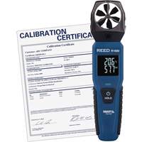 Bluetooth Smart Series Vane Anemometer with Calibration Certificate, Data Logging, 0.6 - 25 m/sec/118 - 4921 ft./min/2.1 - 90 Km/hr/1.3 - 55.9 Mph Air Velocity Range Mukwa Safety Services