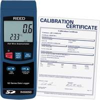 Data Logging Hot Wire Thermo-Anemometer with Calibration Certificate, Data Logging, 0.2 - 25 m/sec Air Velocity Range Mukwa Safety Services