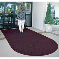 Waterhog&reg; Eco Matting, Wiper/Scraper, 3' x 6' x 3/8", Maroon Mukwa Safety Services