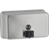 Surface-Mounted Horizontal Soap Dispenser, Push, 1200 ml Capacity Mukwa Safety Services