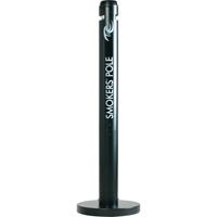 Cendriers Smokers' Pole, Sur pied, Aluminium, Hauteur 41" Mukwa Safety Services