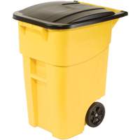 Contenant roulant BRUTE, Bord de rue, Plastique, 50 gal. US Mukwa Safety Services