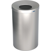 R&eacute;cipient &agrave; d&eacute;chets pour halls, Acier inoxydable, 33 gal. US Mukwa Safety Services