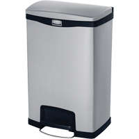 Contenant &agrave; d&eacute;chets Slim Jim , Acier inoxydable, Capacit&eacute; 13 gal. US Mukwa Safety Services