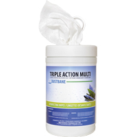 Triple Action Multi Disinfecting Wipes, 7" x 8", 120 Count Mukwa Safety Services
