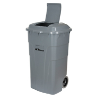Roll Out Garbage Bin, Polyethylene, 65 US gal. Mukwa Safety Services