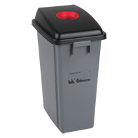 Recycling & Garbage Bin with Classification Lid, Plastic, 16 US gal. Mukwa Safety Services