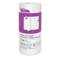 Rouleau d'essuie-tout de cuisine Pro Select, 2 Pli, 250 Feuilles/rouleau, 8" la, 11" lo Mukwa Safety Services