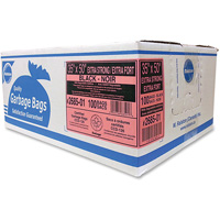 Sacs &agrave; d&eacute;chets de calibre industriel, T-Fort, 50" la x 35" lo, 1,17 mil, Noir Mukwa Safety Services
