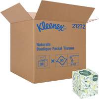 Papiers-mouchoirs Naturals Boutique* de Kleenex, 2 pli, 7,8" lo x 8,3" la, 95 feuilles/boîte Mukwa Safety Services