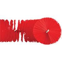 Brosse recourb&eacute;e, Soies Moyen/Ferme, Longueur de 15-1/2", Rouge Mukwa Safety Services