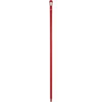 Ultra Hygiene Handle, Broom/Scraper/Squeegee, Red, Ergonomic, 59" L Mukwa Safety Services