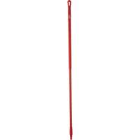 Handle, Broom/Scraper/Squeegee, Red, Ergonomic, 59" L Mukwa Safety Services