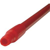 Handle, Broom/Scraper/Squeegee, Red, Ergonomic, 59" L Mukwa Safety Services