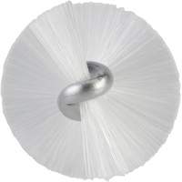 Brosse, Soies Moyen, Longueur de 20", Blanc Mukwa Safety Services